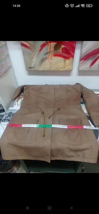 Chaqueta piel Torras estilo sahariana