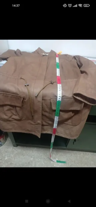 Chaqueta piel Torras estilo sahariana