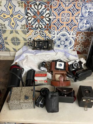 Set di fotocamere e accessori fotografici vintage