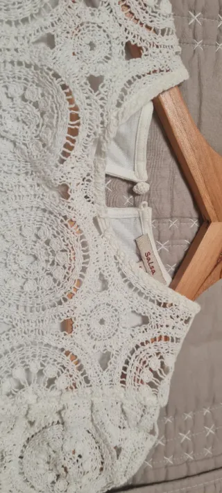 Camisa calada Salsa blanca