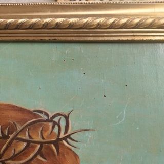 Antico dipinto a olio