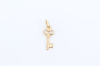 Colgante Llave Antigua Oro 18k, 1,3gr. Ref. G-264.