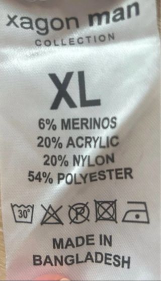 Jersey Xagon Man XL Negro