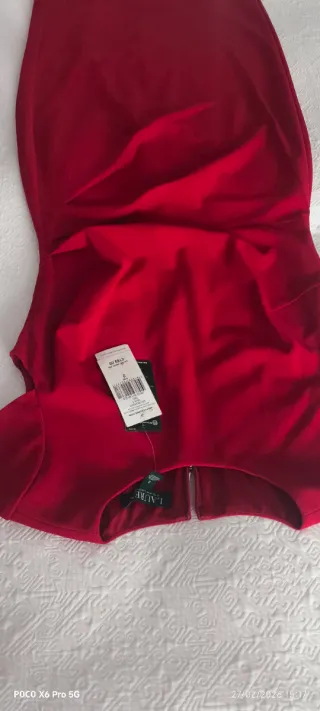 Vestido ocasión Lauren Ralph Lauren Rojo Talla M