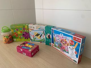 4 giochi da tavolo e lettere