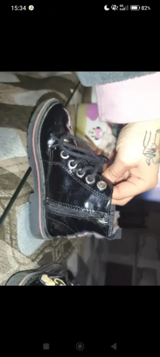 Botas niña talla 25 charol Minnie Mouse