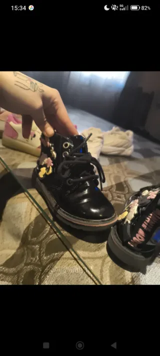 Botas niña talla 25 charol Minnie Mouse