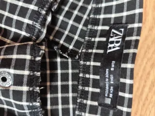 Pantalones Lore pitillo cuadros talla S/36