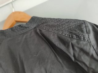 Vestido cruzado negro estilo japo