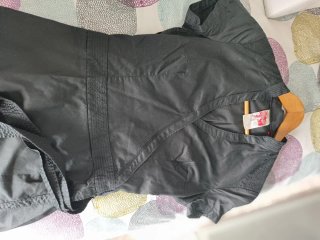 Vestido cruzado negro estilo japo