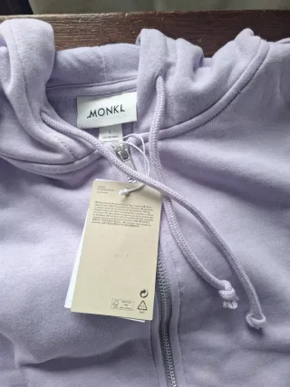 Chaqueta MONKI morada con cremallera