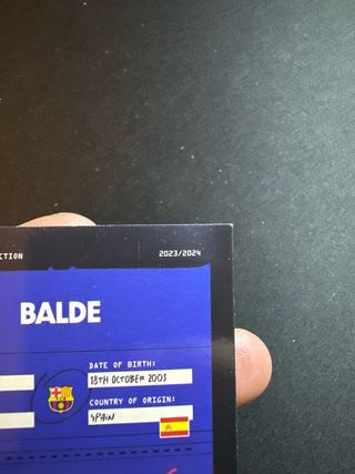 Card 1/1 Balde FC Barcelona Topps Focus 2023