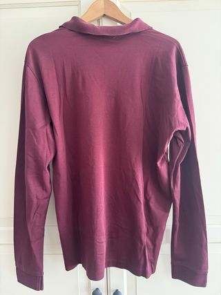 Polo manga larga BOSS burdeos