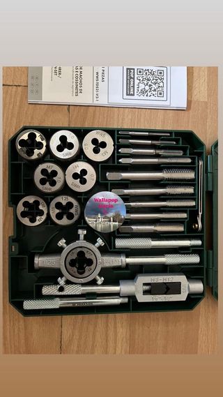 Set de machos de roscar y tarrajas Parkside