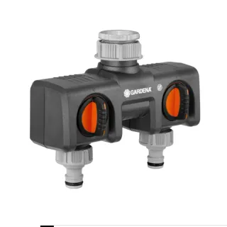 Gardena Distribuidor 2 Vías Negro/Naranja