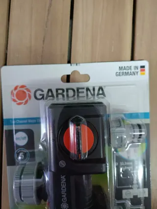 Gardena Distribuidor 2 Vías Negro/Naranja