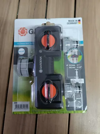 Gardena Distribuidor 2 Vías Negro/Naranja