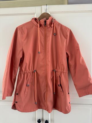 Chaqueta reversible entretiempo naranja