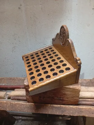 Estantería rara de madera años 60