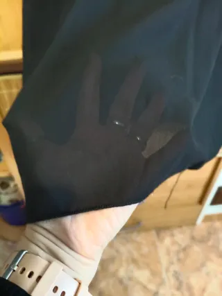 Blusa negra mujer talla M con cuello encaje