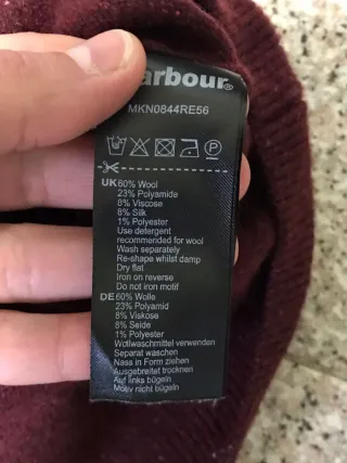 Maglione di lana Barbour tg.S uomo