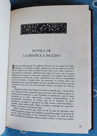 Libro Novelas Ejemplares (I), Cervantes, Ed. Rueda