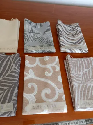 Lote 10 retales tela de loneta