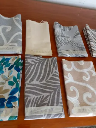 Lote 10 retales tela de loneta