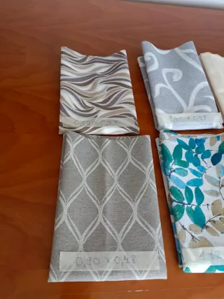 Lote 10 retales tela de loneta