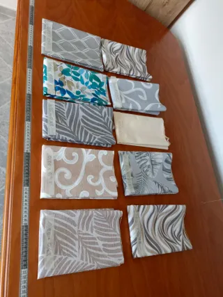 Lote 10 retales tela de loneta