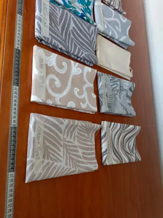 Lote 10 retales tela de loneta