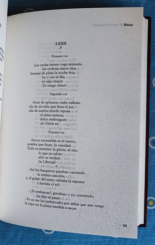 Libro Rimas y Leyendas, G.Adolfo Bécquer, Ed.Rueda