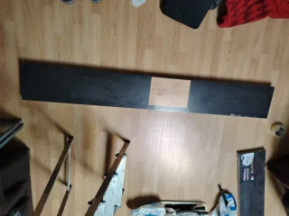 Estante pared Lack negro-marrón