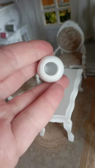 Vaso Porcellana Coperchio 1:12 Blu