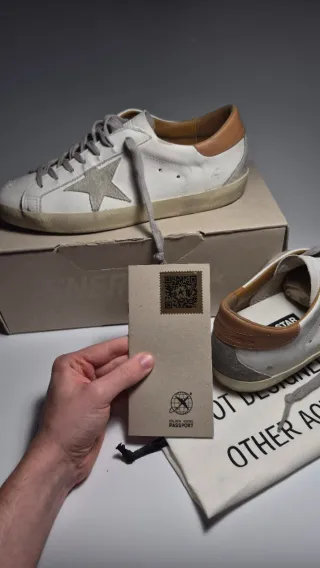 Golden Goose Superstar grigia e marrone size 42