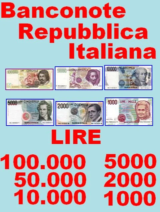 Banconote Lire Italiane da Collezione