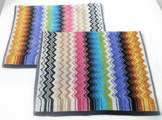 Missoni DUE ASCIUGAMANI 40x70cm Velours RALPH 100
