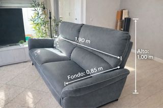 Divano elettrico grigio