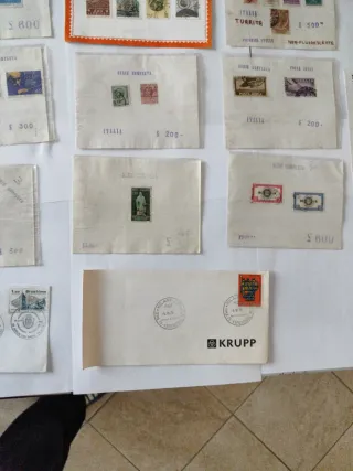 Buste con francobolli Rif 001