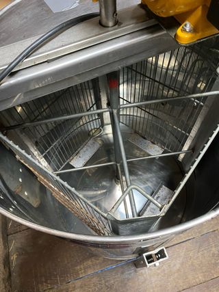 Extractor Eléctrico Miel Motor Amarillo