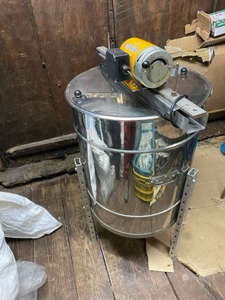 Extractor Eléctrico Miel Motor Amarillo