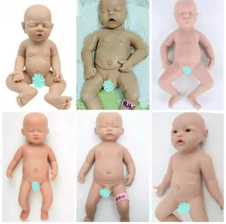 Bambole Reborn in Silicone Platino dipinte a mano