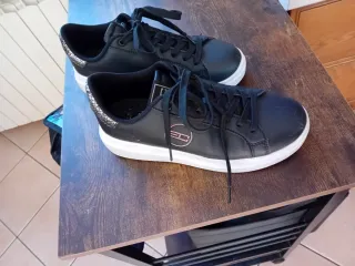 Scarpe donna Enrico Coveri nere e argento