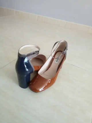 Zapatos Clarks charol marrones