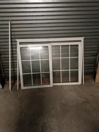 Ventana aluminio 160x125 cristal seguridad