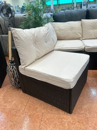 Sofá Rinconera Modular Jardín Beige/Marrón