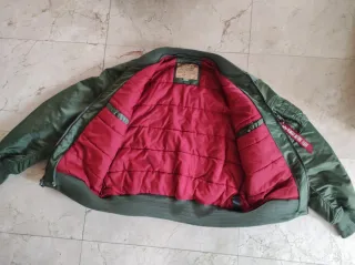 Cazadora Bomber Alpha Industries Verde Talla XL
