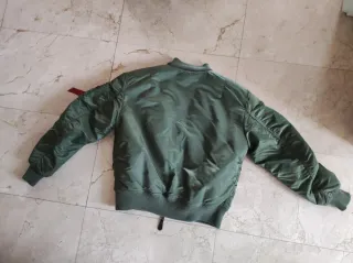 Cazadora Bomber Alpha Industries Verde Talla XL