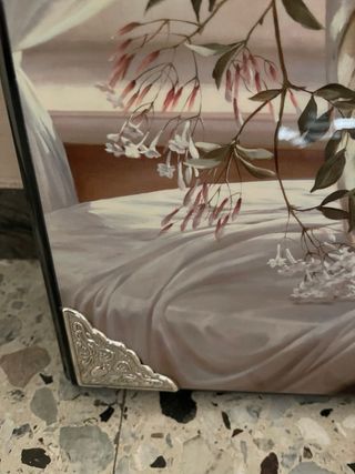 Stampa su legno con angoli argento cm 45x57