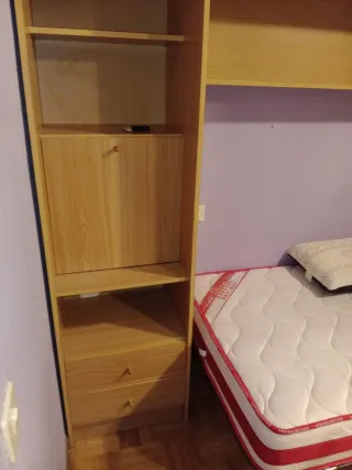 Habitación puente cama 90 madera Se regala colchon